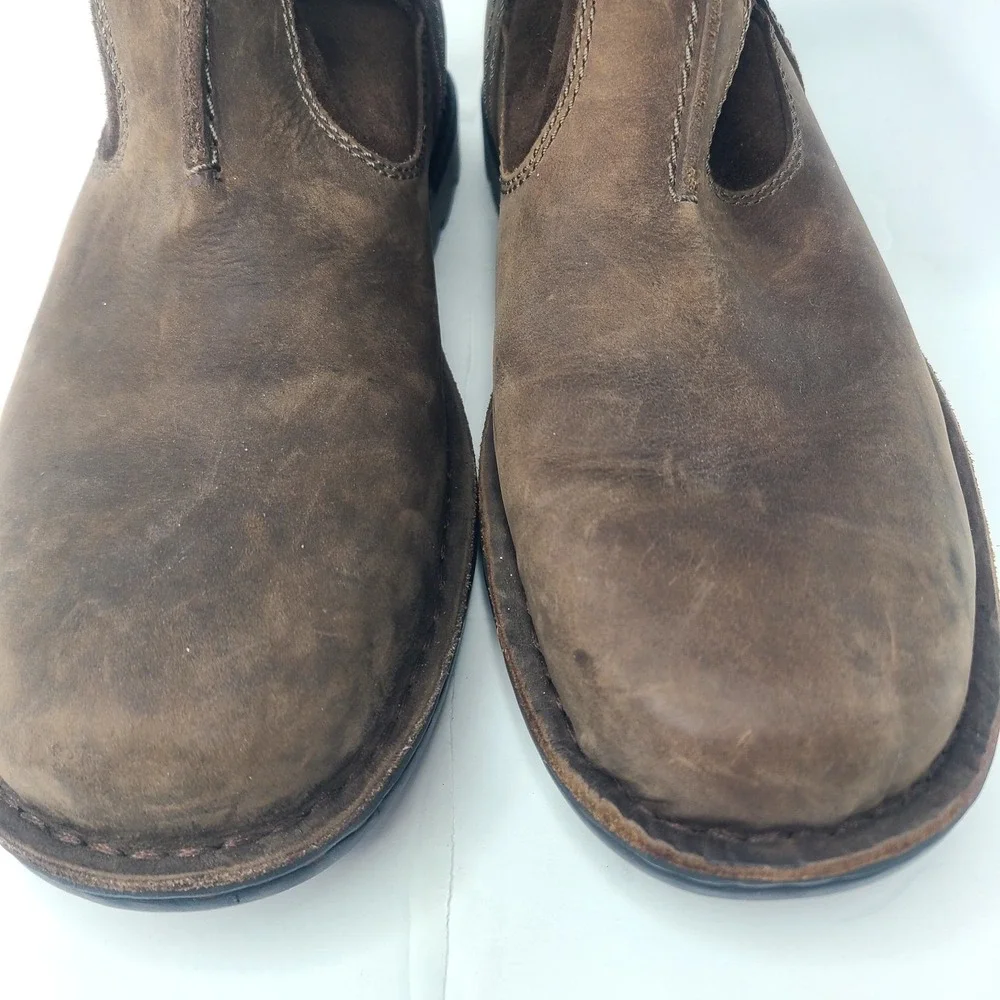 UGG Hartsville Leather Shearling Boots Mens 7 Brown Suede Winter Outdoors Warm